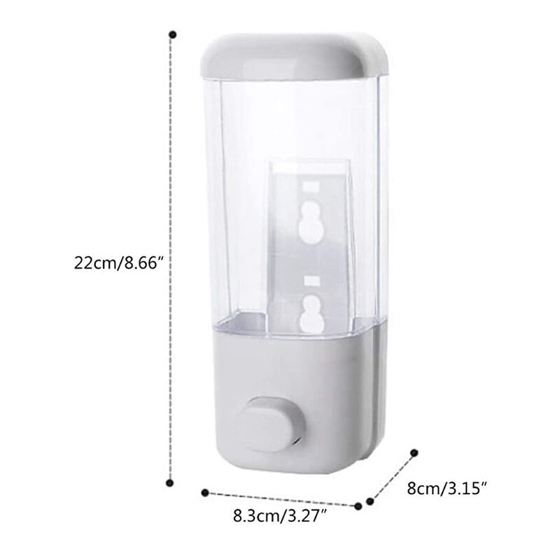 500ML Wall Mount Liquid Soap Dispenser Hand Wash Wall-Mount Manual Soap Dispensers Shampoo Container Bathroom Bottle Accessories