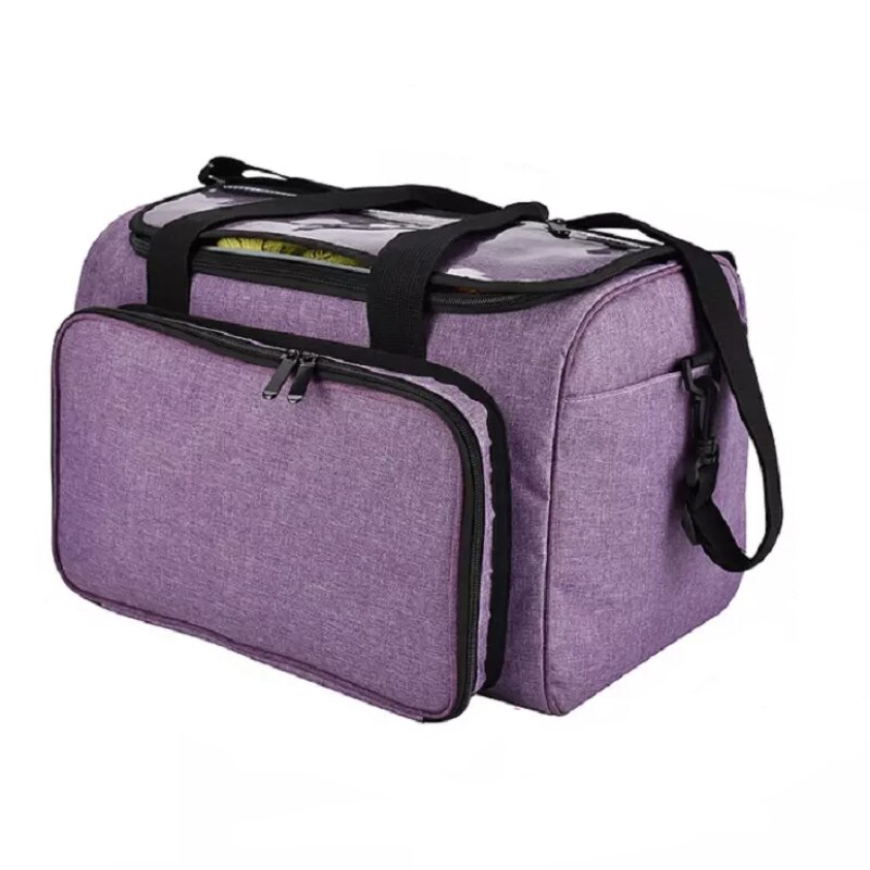 Knitting Bag Portable Yarn Tote Storage Bag Wool Crochet Hooks Knitting Needles Sewing Supplies Set DIY Household Organizer ZXH: Purple 820g