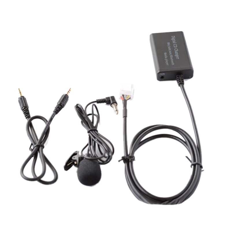 Usb aux bluetooth auton digitaalisen musiikin cd -vaihtajaadapteri toyota  (6+6) -nastaiseen camry corolla rav 4 yarisiin