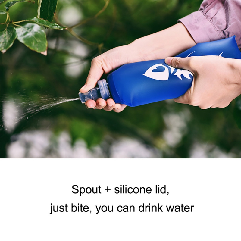Buitensport wandelen paardrijden hardlopen waterfles 250ml/500ml zachte flessen opvouwbare waterkoker