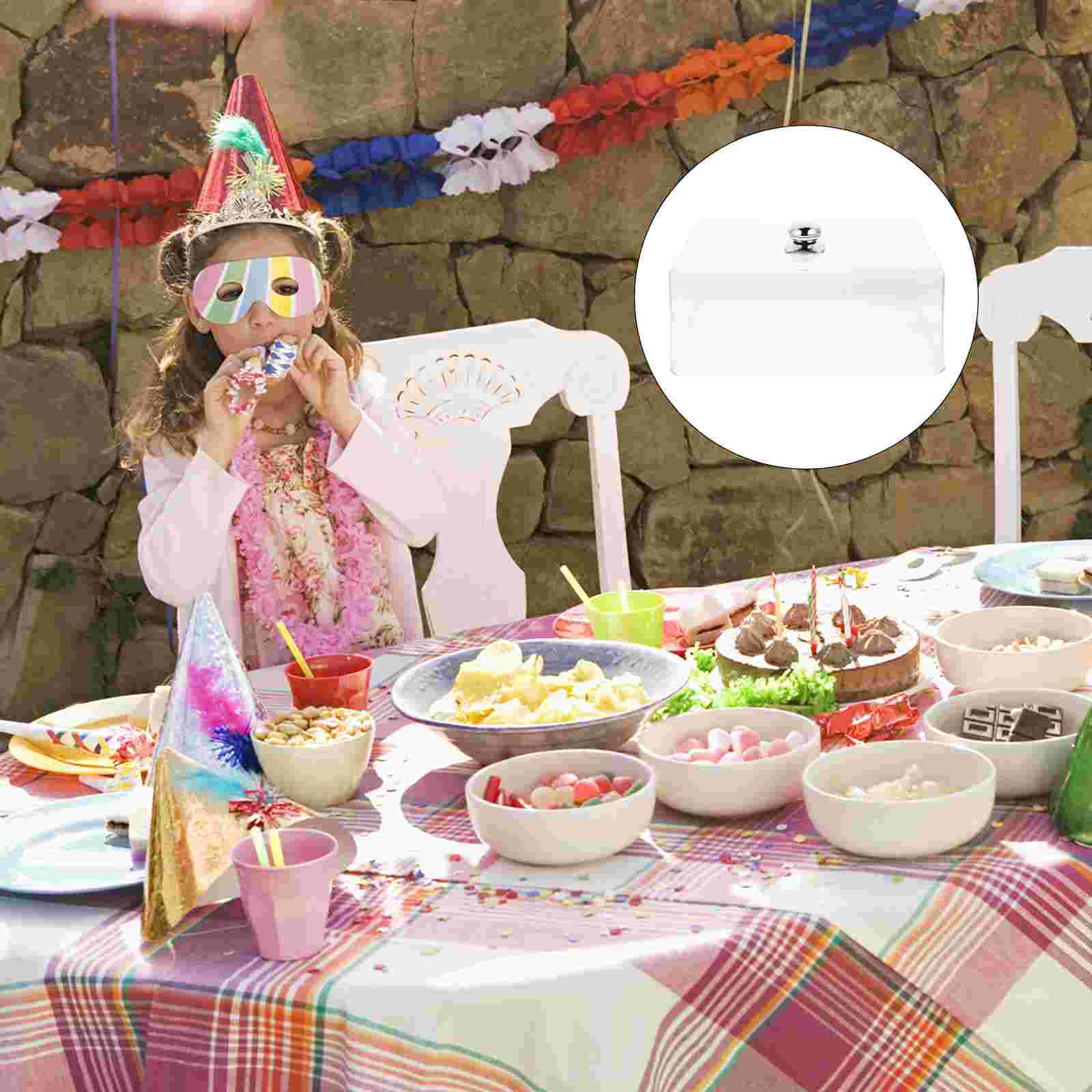 1 Pc Durable Cake Cover Cake Protective Cover Household Dust-proof Cover: 31X21X12CM