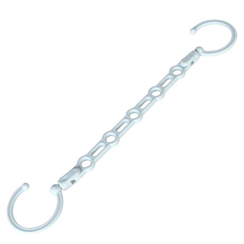 Clothes Hanger Rotating Handle 5-hole Windproof Hanger Children's Wardrobe Classification Space Saving Drying Rack Hook: Green