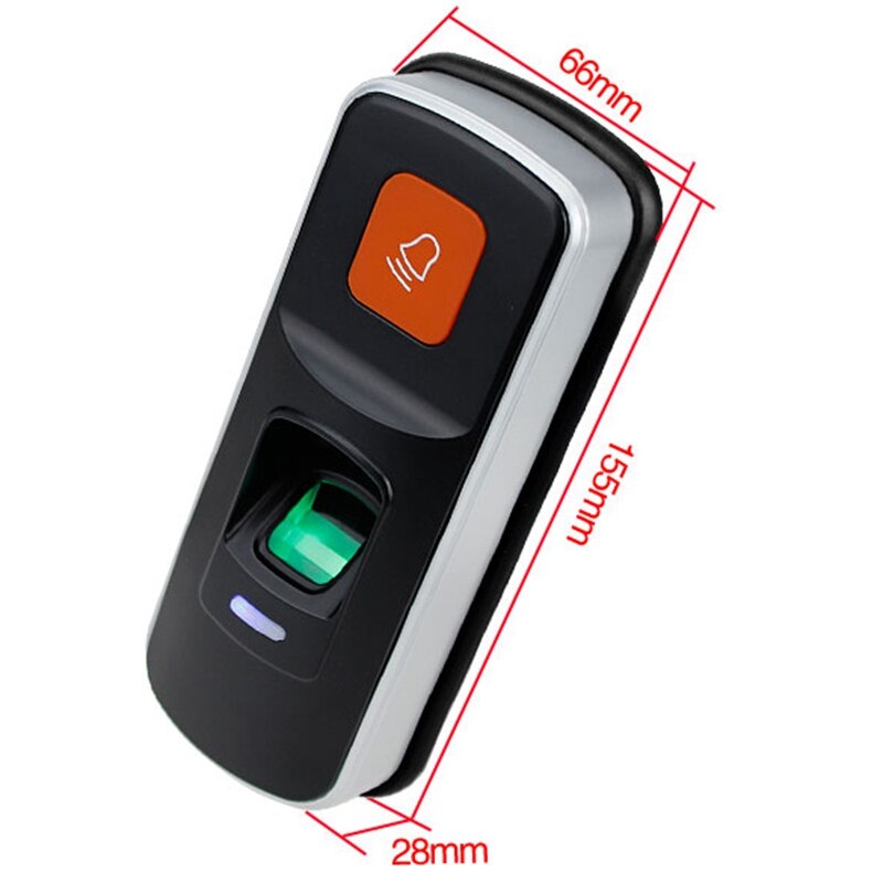 Rfid Standalone Vingerafdruk Slot Toegangscontrole Reader Biometrische Vingerafdruk Toegang Controller Deuropener Ondersteuning Sd-kaart Deur