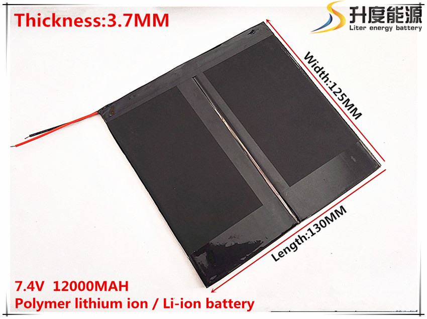 7.4 V 12000 mAH Li-Ion batterij voor PIPO M6, M6Pro, M6Pro 3G, freelander PD800 Tablet PC, 37*125*130mm