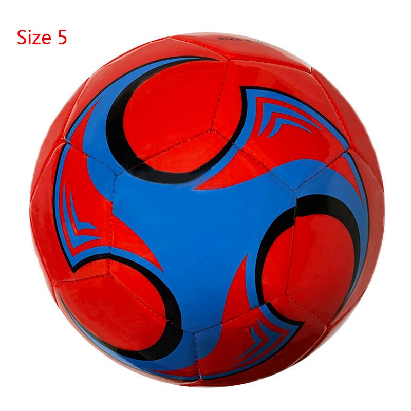 Soccer Ball Size 5 Size 4 Size 3 Football Sports Match Training League futbol foot ball: Red blue size 5