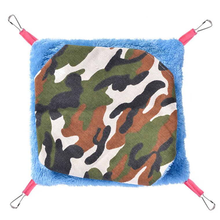 Eekhoorn Opknoping Bed Huis Mat Warm Pet Hangmat Hamster Kooi Nest Voor Rat Klein Dier Deken Huisdier Speelgoed Cavia accessoires: Camouflage / S
