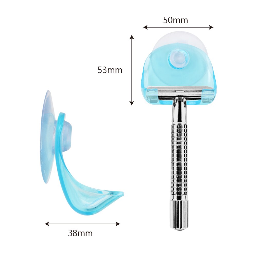 Rangement de rasoir avec crochets muraux avec ventouse Super, support de rangement de rasoir en plastique PP pour salle de bain