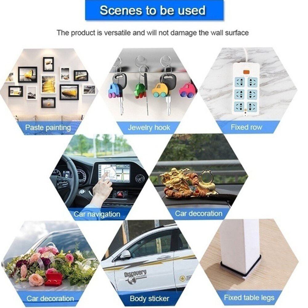 Reusable 1/3/5M Tape Nano Invisible Adhesive Garden Washable Transparent Double-sided No Trace Tape Utensils Mobile Phone