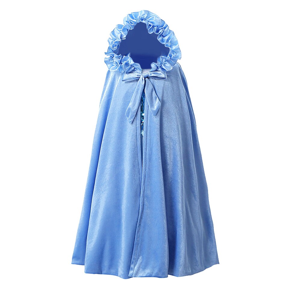 Filles princesse longue cape Elsa Belle f??te cape  �?? Grandado
