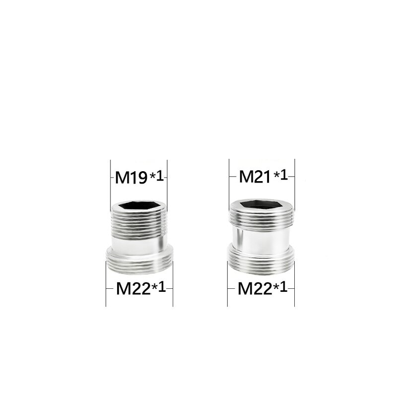 Adaptador M18 M20 M22 rosca macho transferencia M22 rosca macho conector de latón baño llave grifo de cocina Accesorios