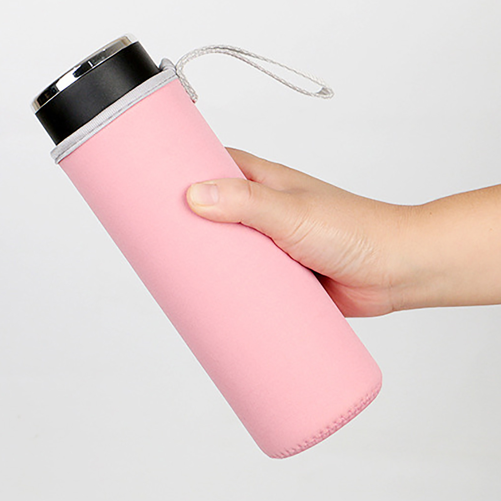 Insulated Neoprene Water Bottle Sleeve With Rope Water Bottles Bag Cover Pouch Holder Bottle Insulator For 19x6.8cm