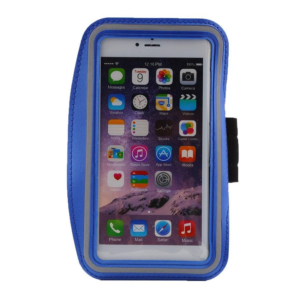 Funda de neopreno impermeable para correr y trotar, funda protectora con tira reflectante para iPhone 6 Plus