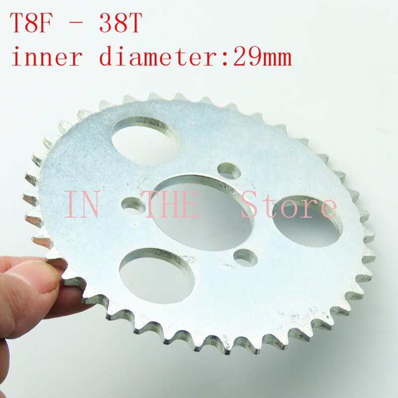 T8F-38T Rear Sprocket 29mm Silver 38 Tooth For 43cc 49cc Minimoto Moped Scooters 2 Stroke Engine Pocket Bike Mini Quad ATV