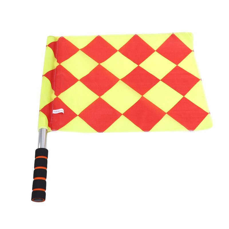 Sporting Match Flag Signal Corner Athletics Soccer Orange Side Line Performance Referee Assistant Signal Hand Patrol Flags 2 Pcs