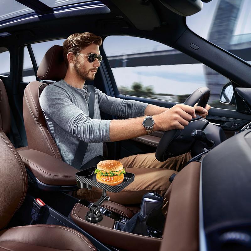 praktisch-Getränke Halfter 360 Grad drehbare Auto-Tablett abnehmbare Auto-Lebensmittel-Tisch ablage Auto-Getränke Halfter für Reises traße