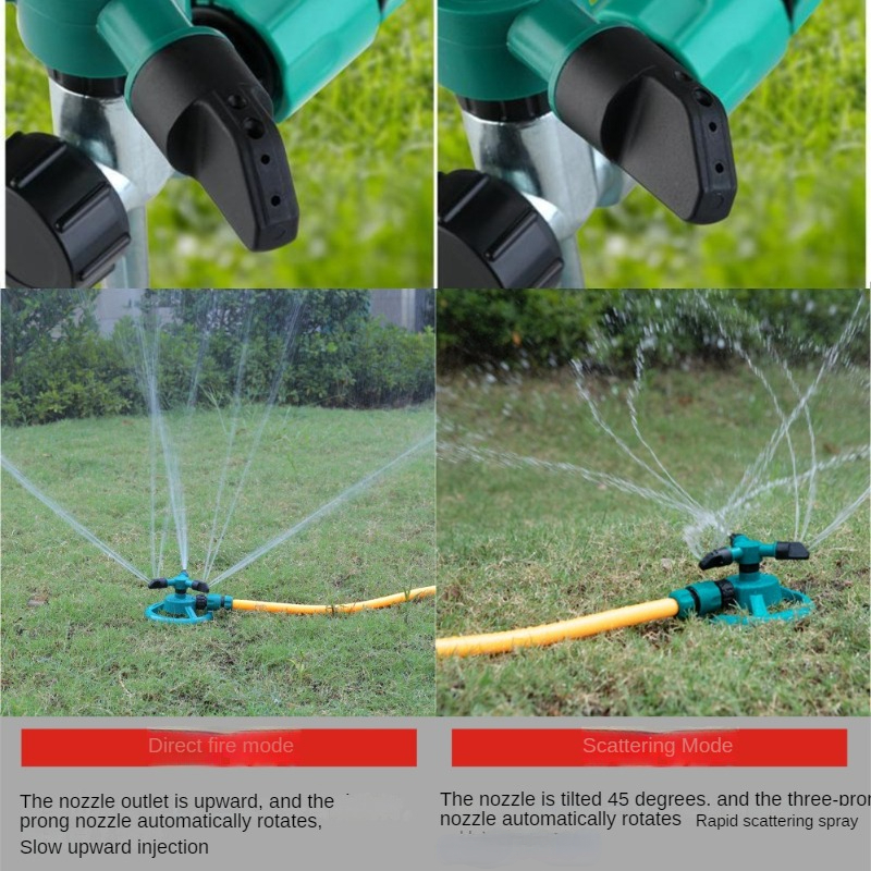 Tuinsproeier 360 ° Rotatie Irrigatie Bewateringssysteem Automatische Landbouw Gazon Boerderij Kas Water Sprinkler