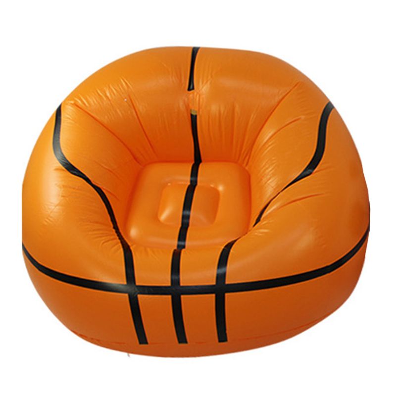 Inflatable Sofa Basketball/Football Shape Lounger Chair for Adult Kids Couch