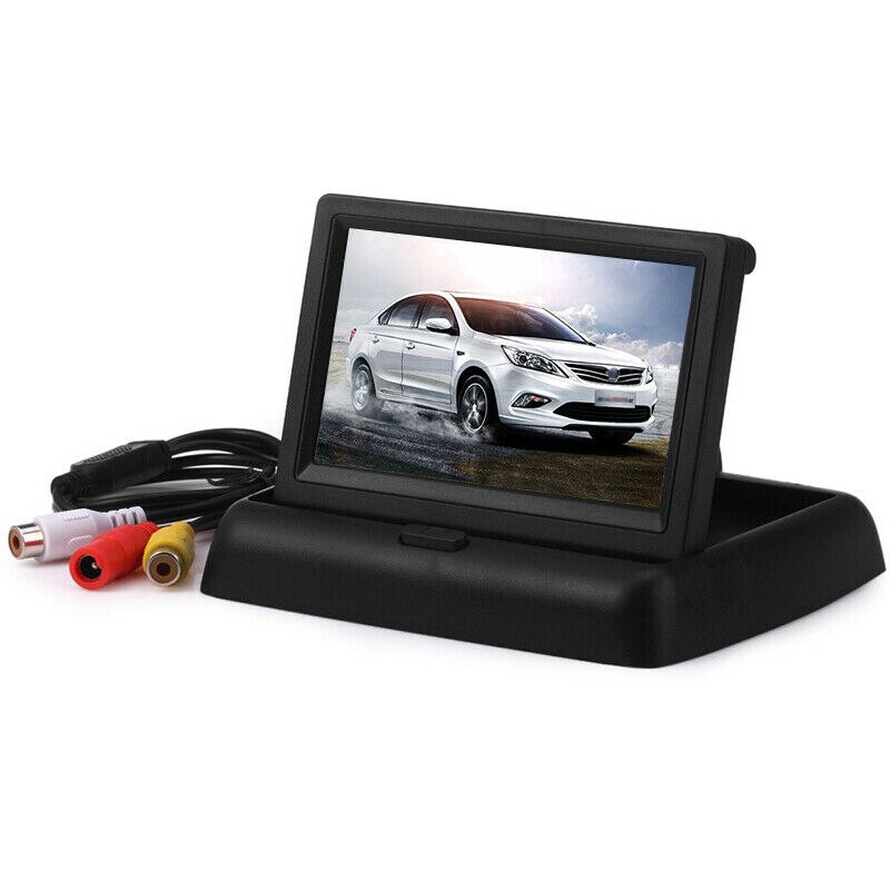 4.3 inch Foldable Car Monitor TFT LCD Display Cameras Reverse Camera Parking System for Car Rearview Monitors NTSC PAL