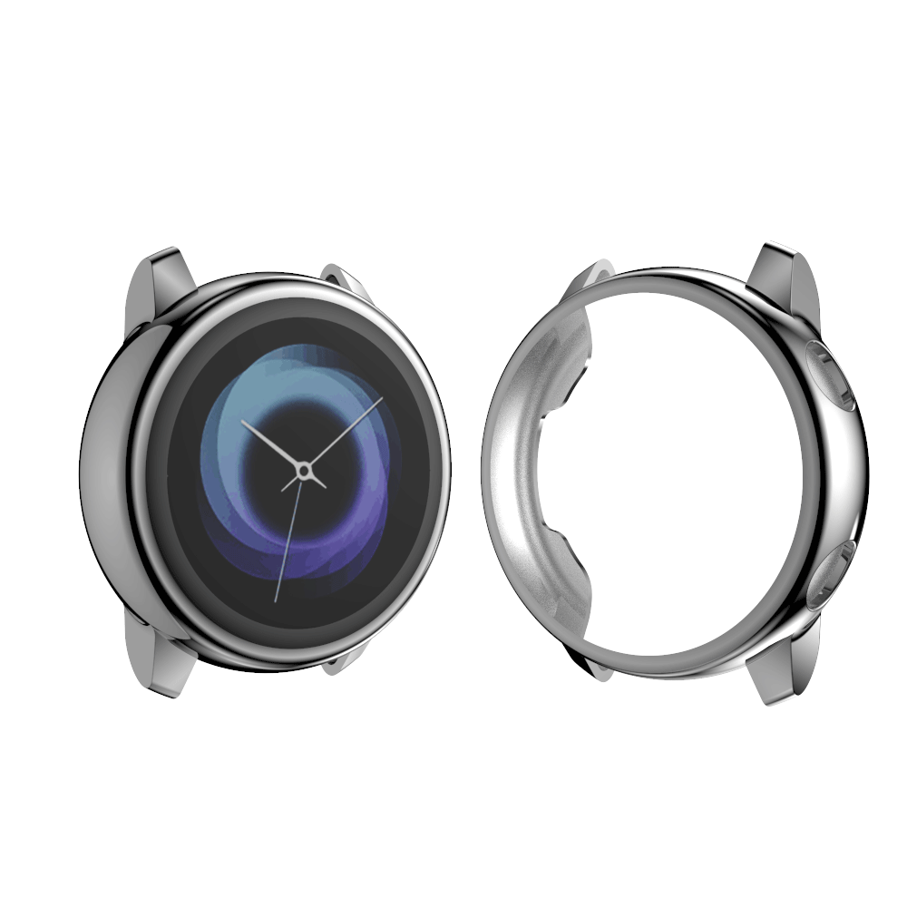 Boîtier pour Samsung galaxy watch, Protection complète en silicone souple, Protection d'écran, pour active galaxy watch: Gray