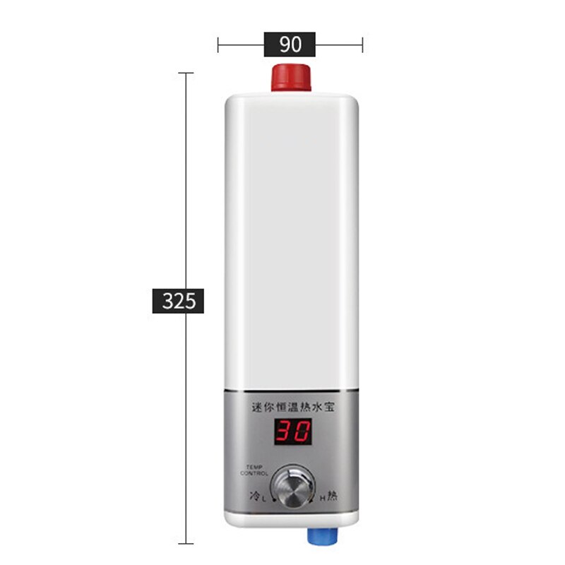 5500W Electric Electric Water Heater Instant Digital Thermostatic Tankless Shower Water Fast Heating For Kitchen Bathroom 220V
