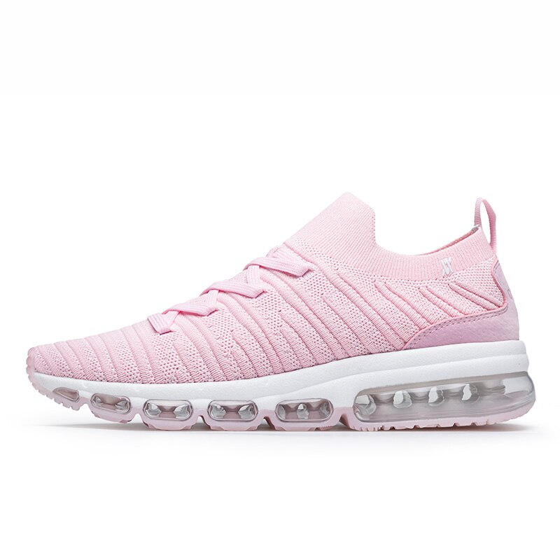 ONEMIX-Zapatillas deportivas para mujer, zapatos rosas para correr, trotar al aire libre, con cojín de aire, para caminar al aire libre: Pink / 4