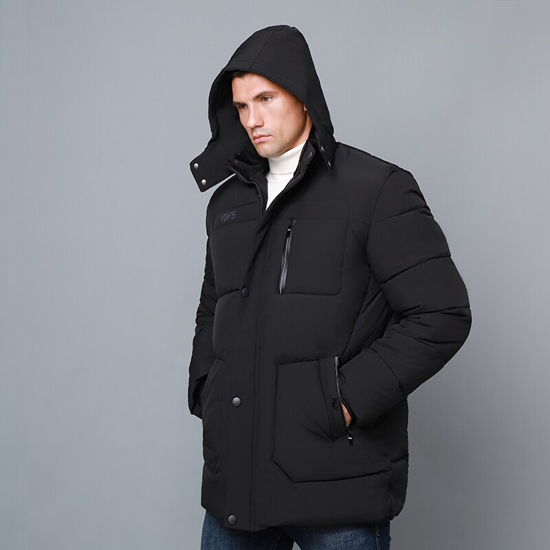 Winterjassen met capuchon, parka's voor heren, dikke gewatteerde herenjassen, overjassen, kleding voor heren, winddichte bovenkleding, jassen, kleding