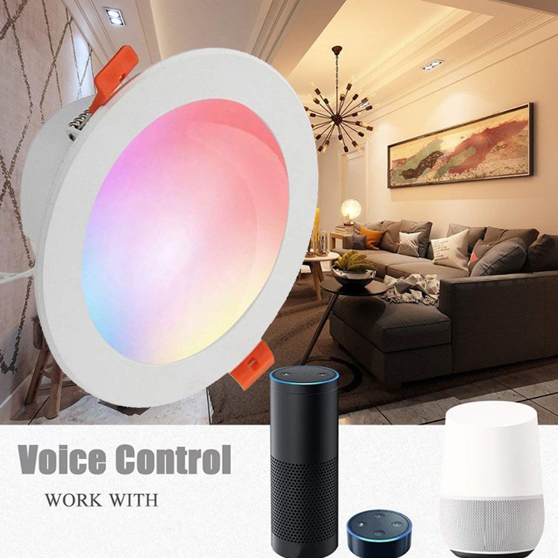 Smart Light Bulb LED Intelligence Smartphones Wi-Fi Long-range Control Integrated Embedded Down Light Home & Living Lamp