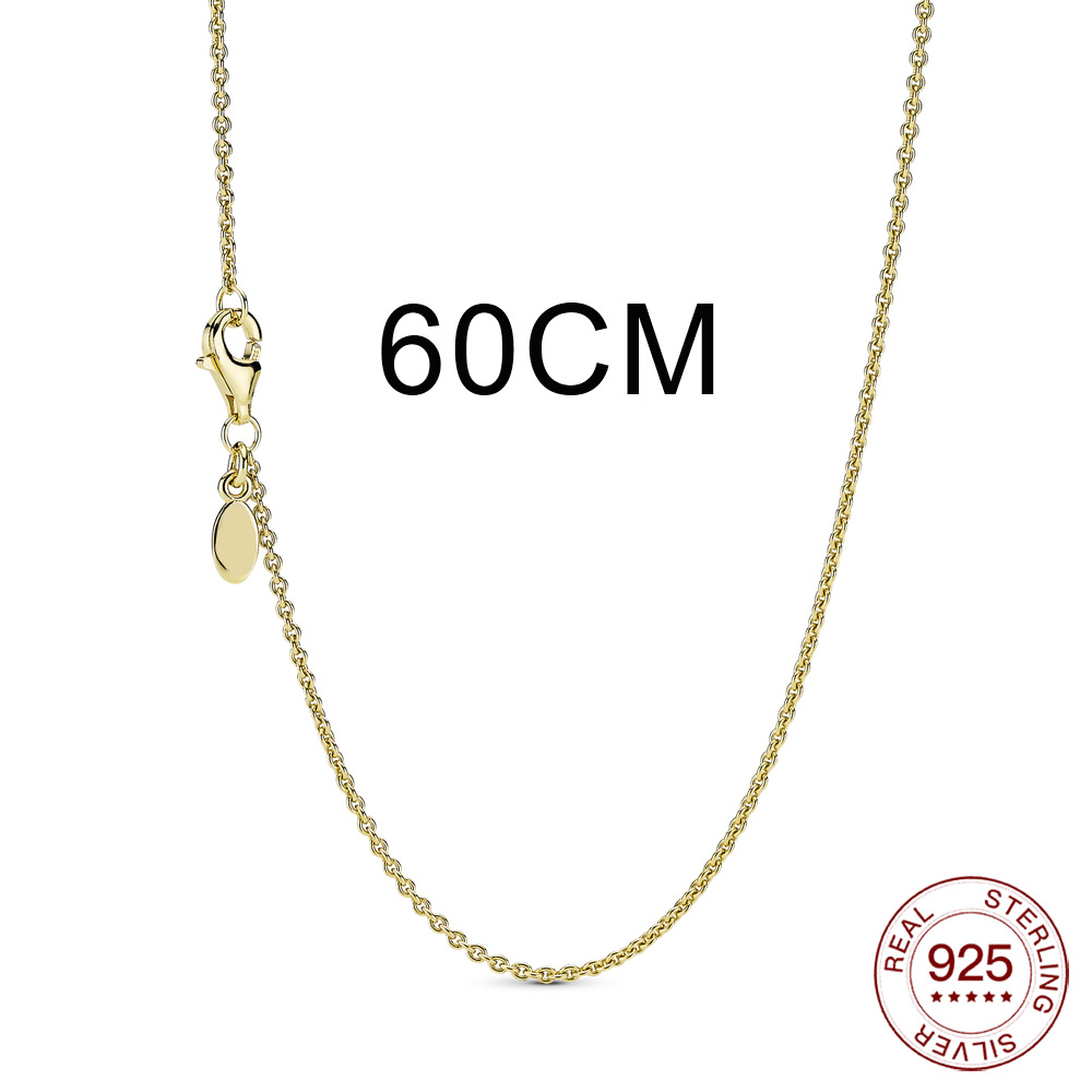 Real 925 jewelry Silver Moments Heart O Pendant charm Fit Original charm Nacklace women diy jewelry: PAN001-B-60