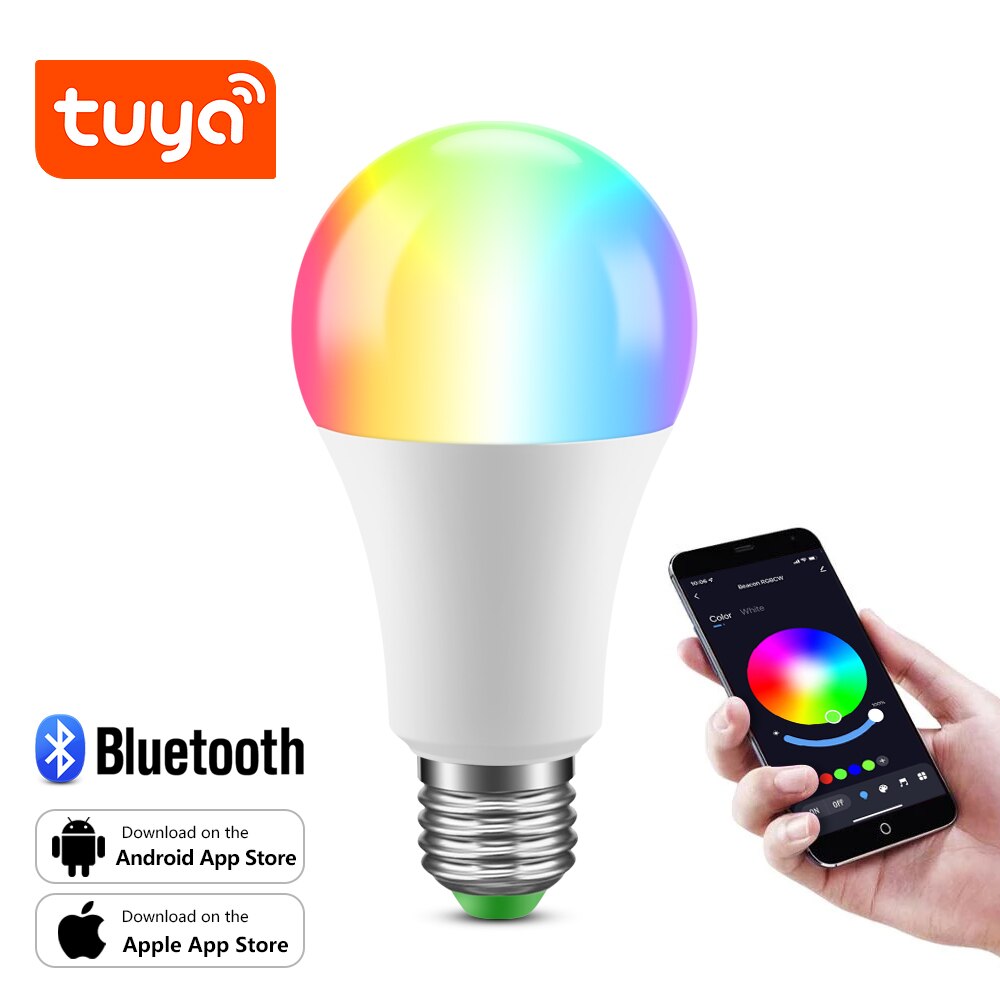TUYA/Homekit Smart LED Lamp RGBW/RGBWW WIFI Dimmable Discolour Light Bulb E27 Siri Voice APP Control Alexa Google Smart Home: Tuya App