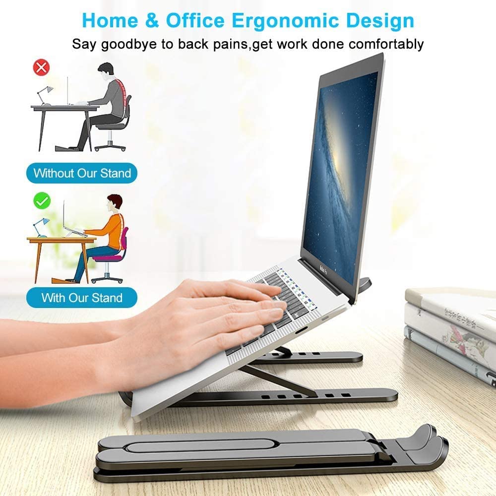 Foldable Portable Laptop Stand Support Base Notebook Stand For Macbook Pro Lapdesk PC Computer Laptop Holder Cooling Pad Riser