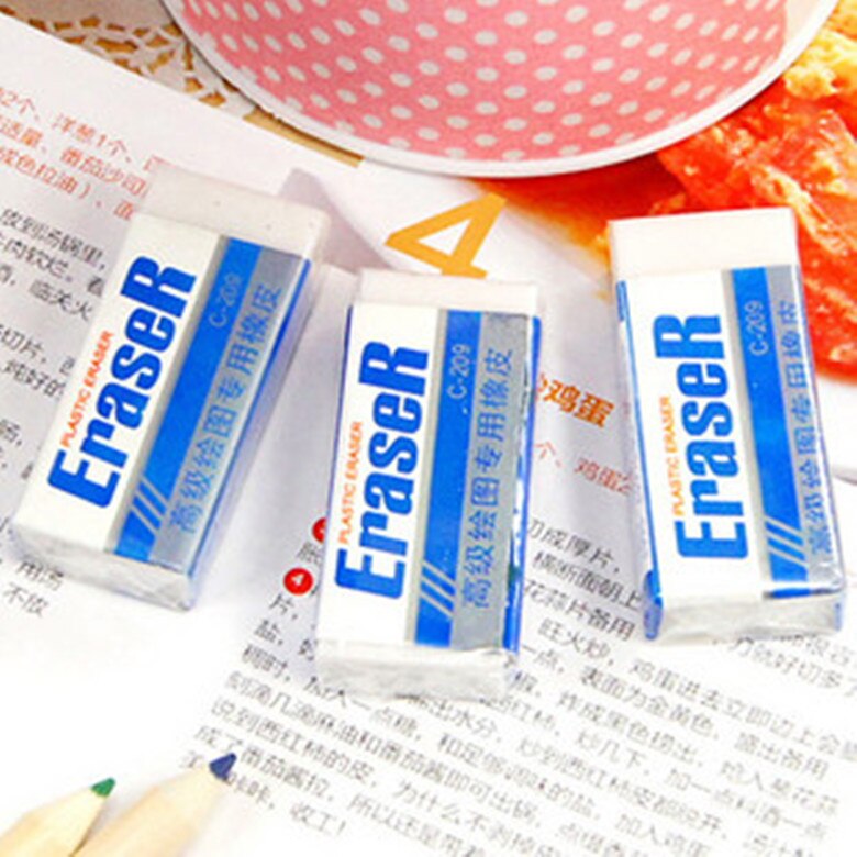1Pcs Office Briefpapier Klassieke Hoge-Niveau Tekening Gum Kleine Witte Ultra-Schoon Test Rubber Studenten Levert