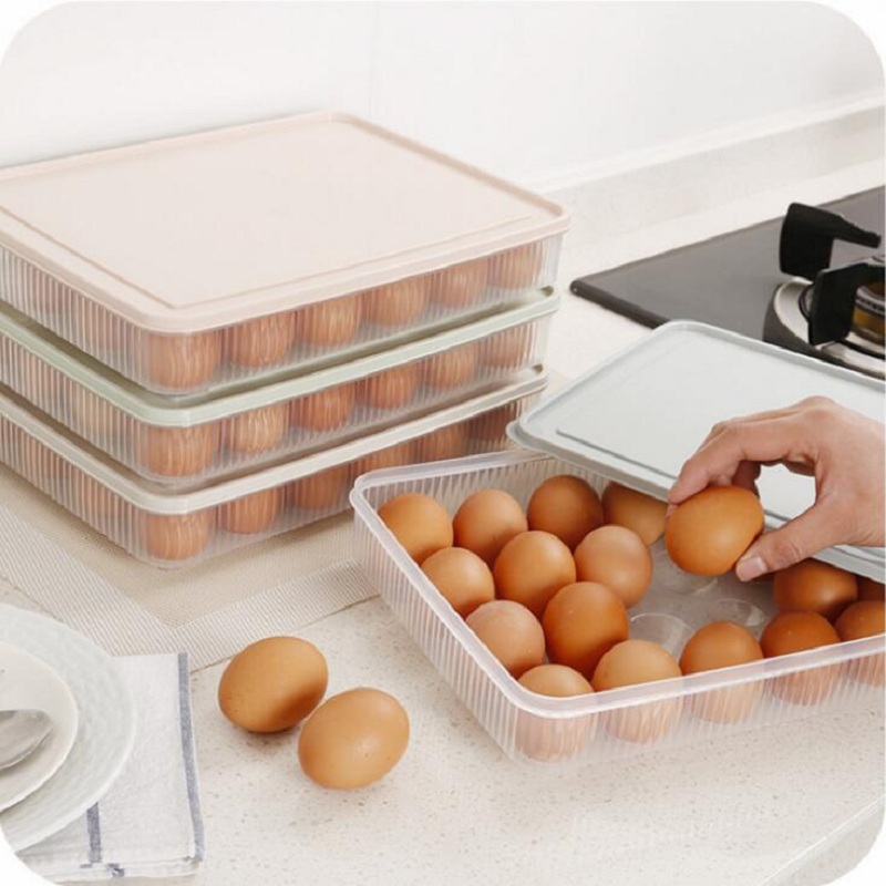 Schärfer Kunststoff Ei Container fallen Kühlschrank Frische Lagerung Boxs Küche Werkzeuge Tragbaren Wilden Picknick Ei Organizer