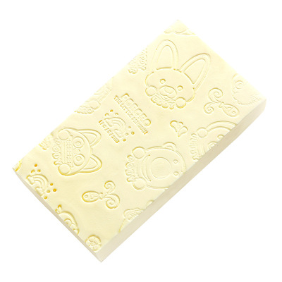 Blød eksfolierende krop hud bad brusebad badeværelse værktøj spa børste rengøringsbørste vask svamp pad voksen barn: M 13 x 7 x 3cm gule