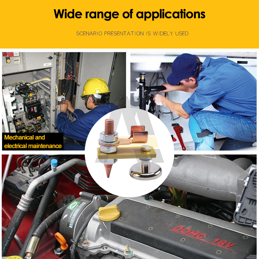 Metal Welding Magnet Head Magnetic Welding Support Ground Clamp Single Absorbable Weight 3KG With Tail Welding Equipment