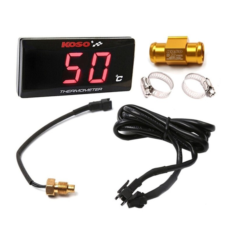 Meter Motorfiets Water Temperatuur Digitale Hygrometer Thermometer Sensor Algemene Gemodificeerde Liquid Crystal Display: RD