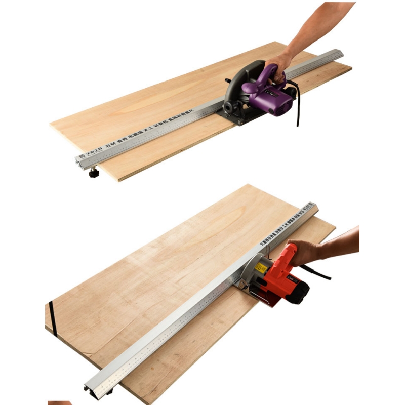 Electric Circular Saw Cutting Machine Guide Foot Ruler Guide 3in 1 45 Degrees Chamfer Fixture Angle Cutting Helper Tool