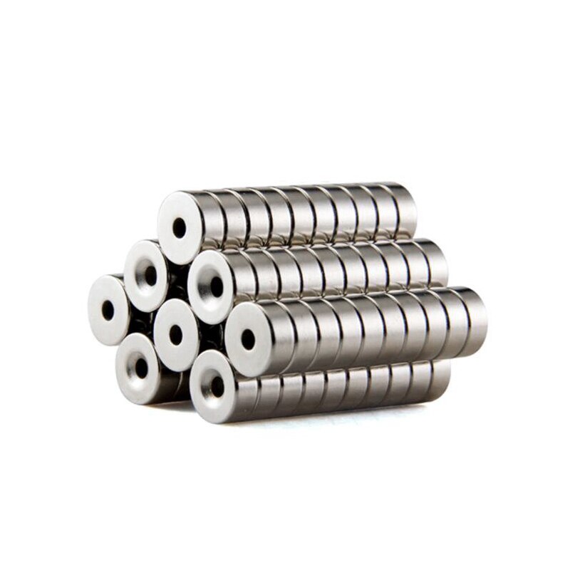 10/20/30PCS 10x5-5mm Stong Neodymium Magnets Disc 10x5 mm Hole 5mm Minor Diameter Magnet Round Countersunk Magnetic 10*5-5mm