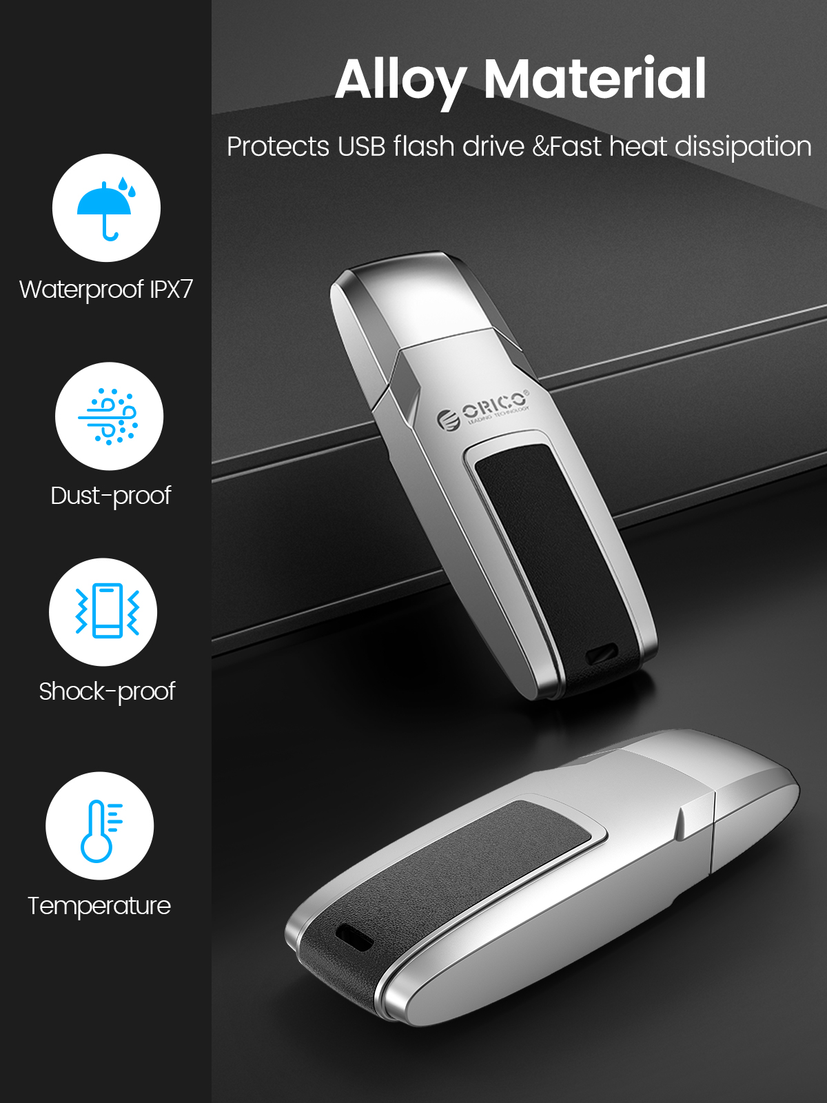 ORICO USB3.0 Flash Drive High Speed 411MB/S UFSD 1TB 512GB 256GB 128GB Pendrive for Type C/USB A Device Car Shape