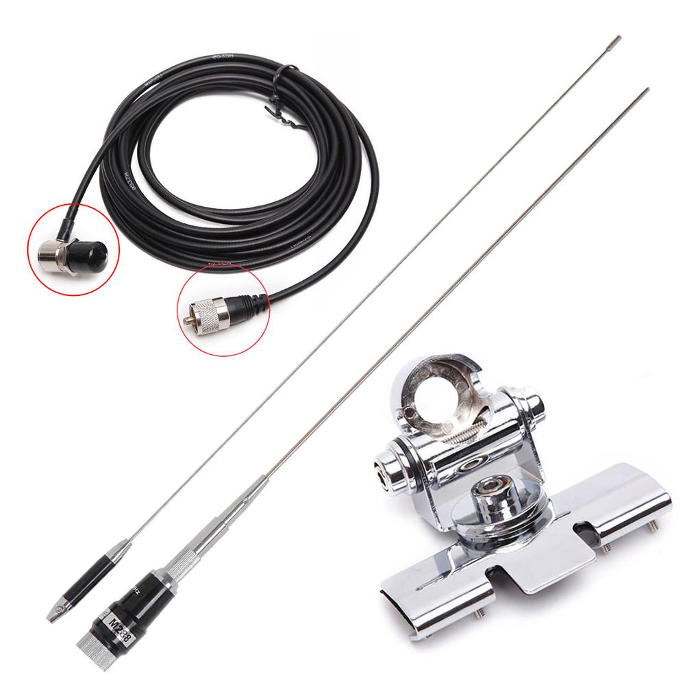 NAGOYA M288 double bande VHF/UHF 144/430MHz 3.5/6.0dBi haut Gain Radio de voiture Amateur Mobile/Station antenne mise à niveau M285 antenne