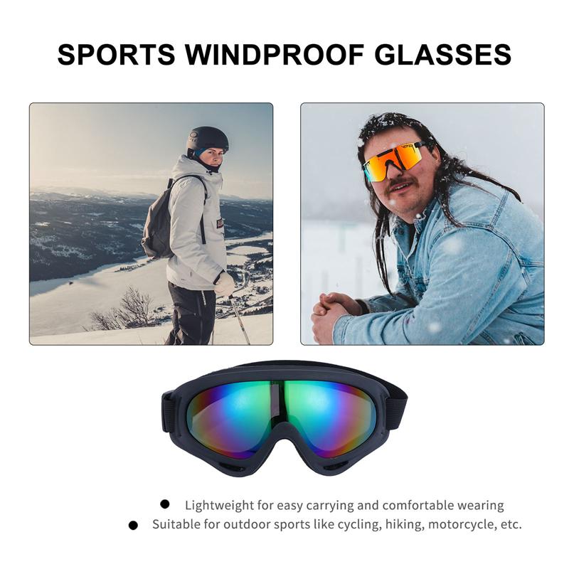 1 paar winddichte beschermende skibrillen, duurzame outdoor schaats- en skibrillen, oogbeschermers