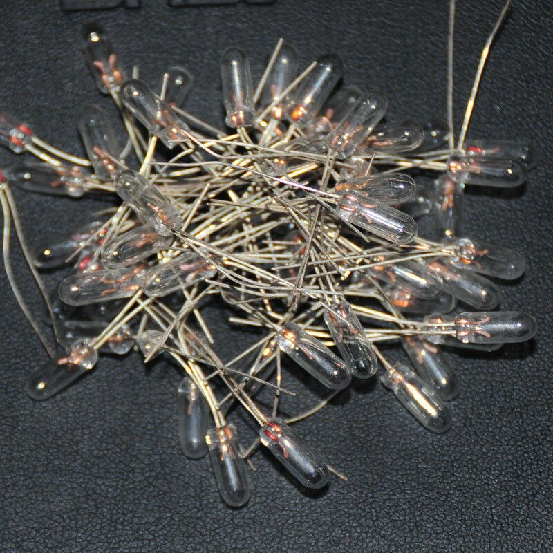 20pcs Miniature 4mm 12V Lamp Bulb Bombilla Incandescent Edison Antique 4mm Light