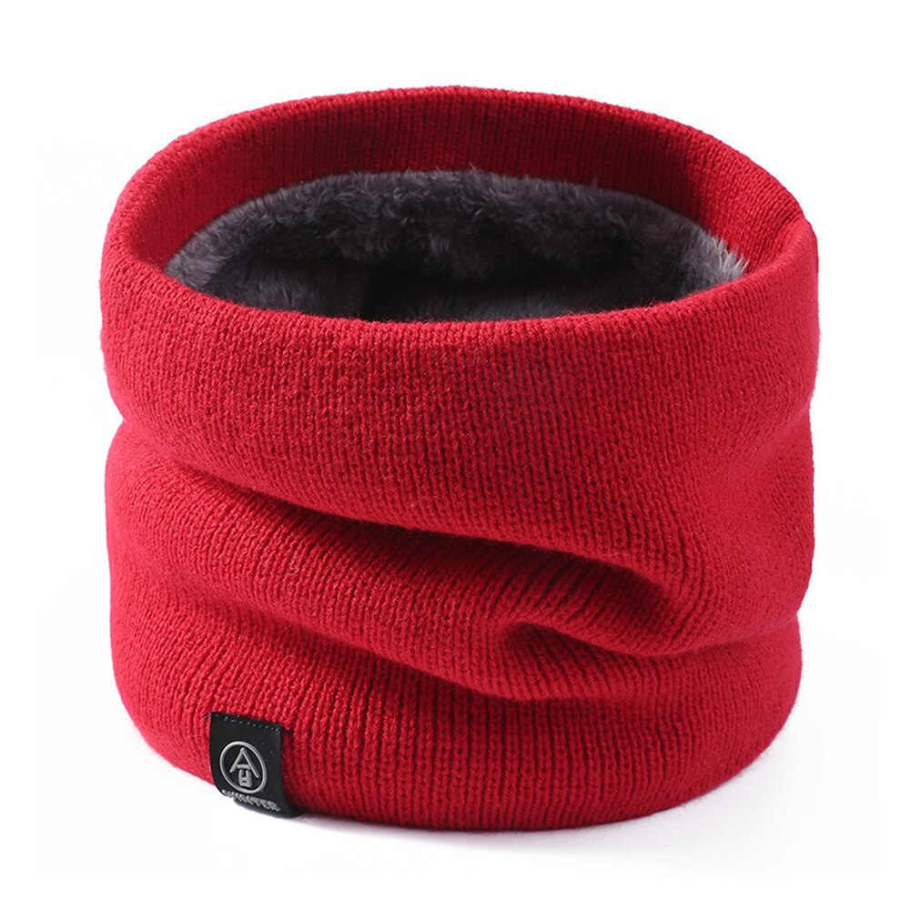 Écharpe en fausse fourrure tricotée unisexe, foulard épais, doux, à boucle circulaire, pour femme et homme, randonnée, cyclisme, escalade, cache-cou, hiver: B1