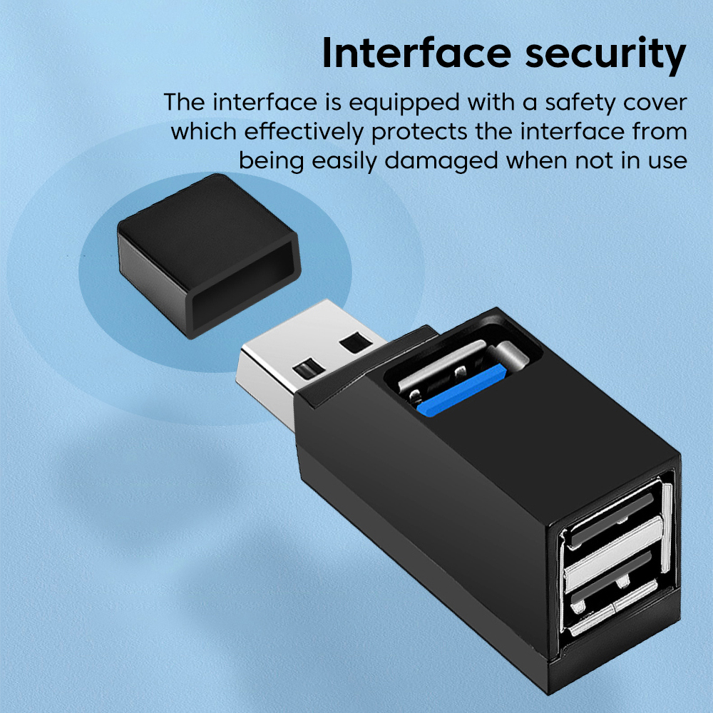 USB 3.0 HUB Adapter Extender Mini USB Splitter 3 in 1 USB Type C Hub Hoge Snelheid USB 2.0 Adapter voor PC Laptop U Disk Kaartlezer