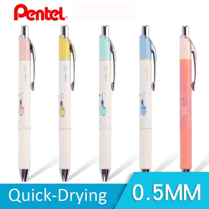 Pentel Energel Gel ink Needle Tip Pens 0.5 mm Bln75 Retractable Fine Line Liquid Quick Drying Smooth Writing Black Ink School
