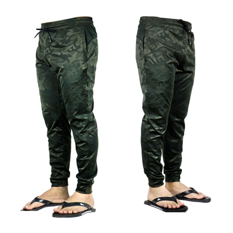 Daiwa Pants Men Casual Outdoor Sports Camouflage Fishing Pants Drawstring Anti-UV Quick Drying Breathable Sweatpants: Green / L