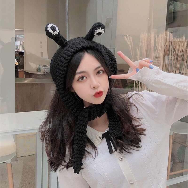 22 farben Frosch Hütte Mützen Gestrickte Winter Hütte Solide Hüfte-hüpfen Skullies Hütte Kappe Zubehör Warme Winter SchöNe weihnachten M026: M026-13