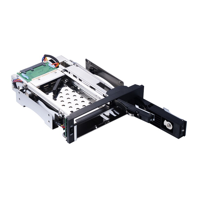 Uneatop – support Mobile HDD double baie, 5.25 pouces, sans plateau, pour disque dur SSD 1x2.5 pouces et 1x3,5 pouces