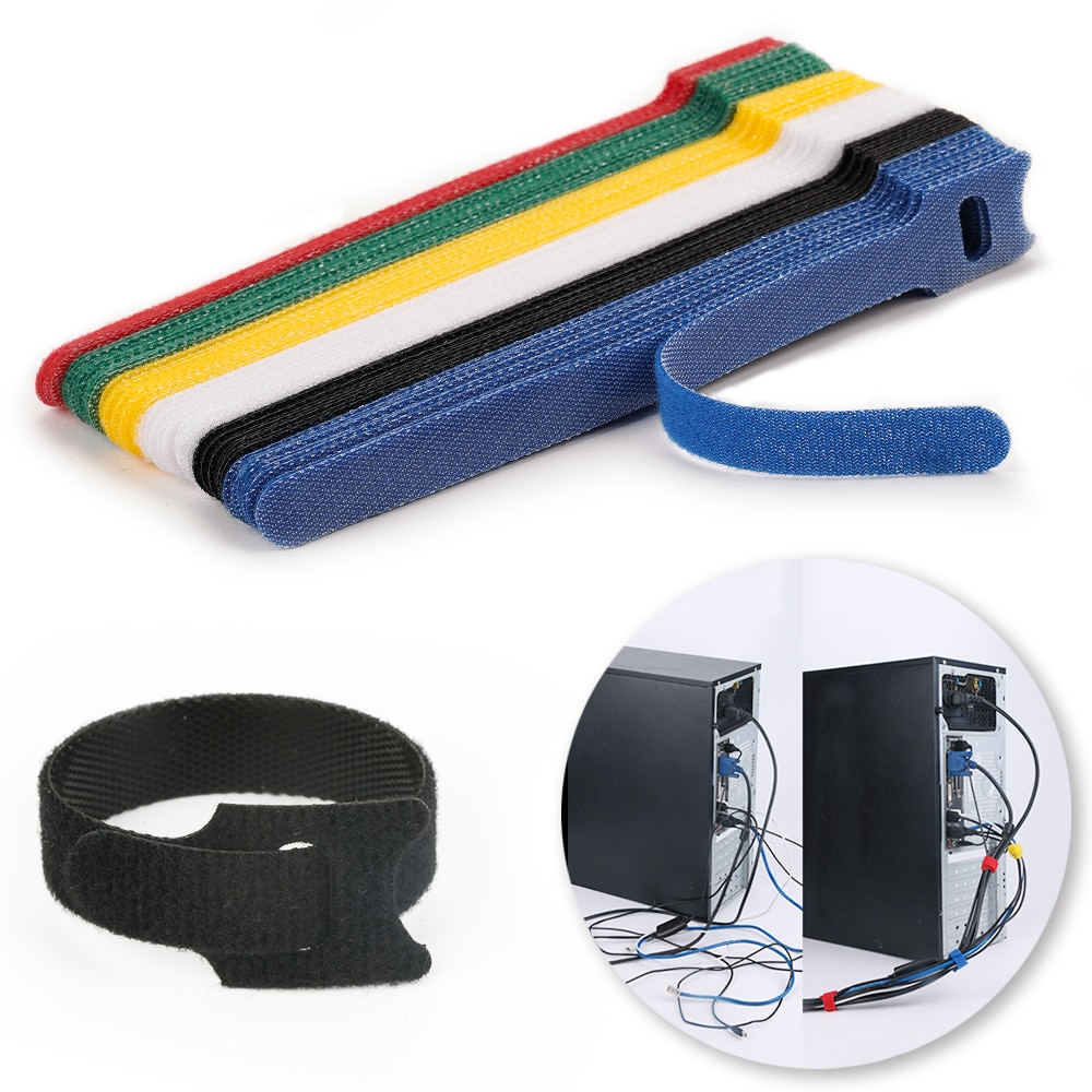 Reusable ties Hook and loop fastener Tape Nylon velcros Cable Ties velcros Strap wire