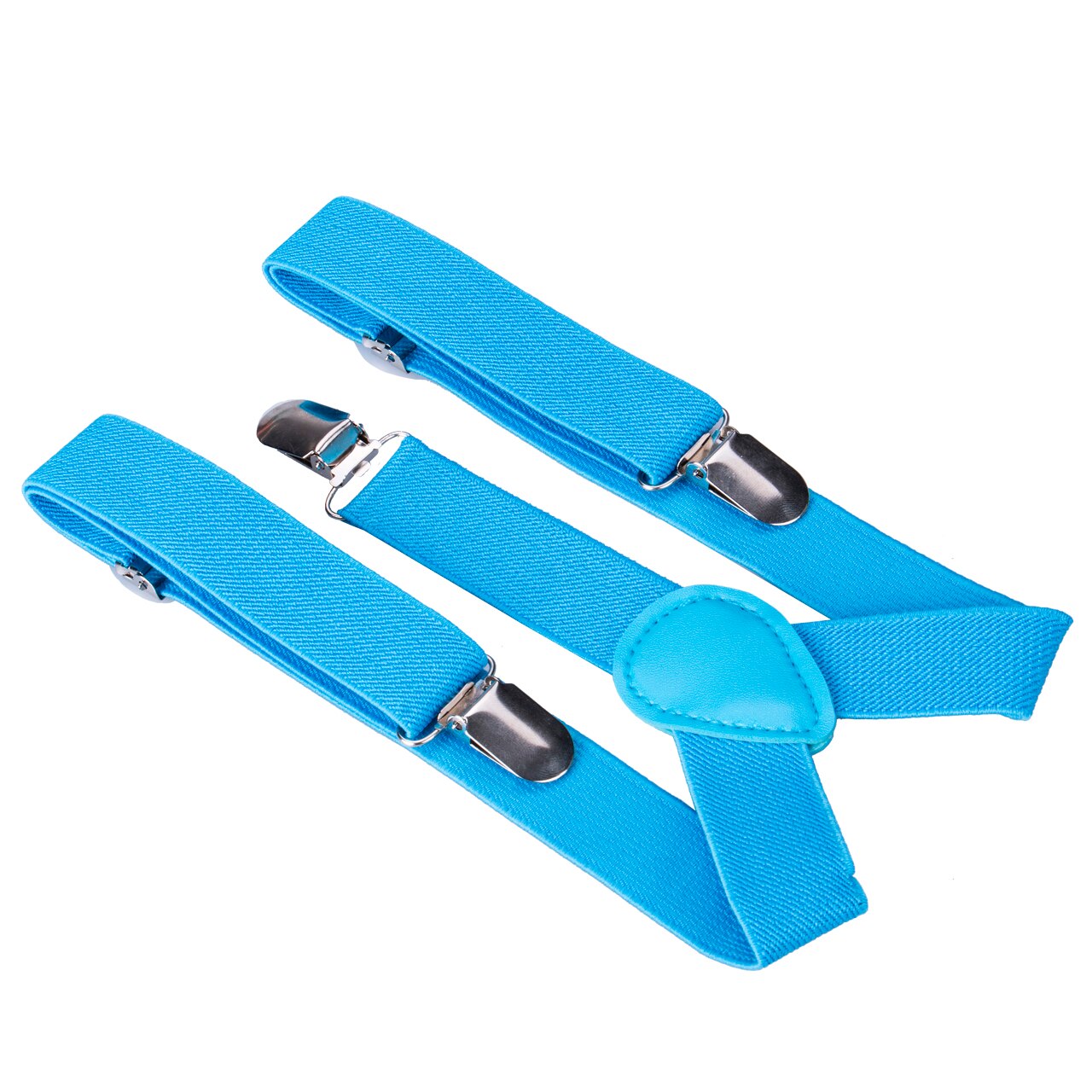 Bebê meninos meninas clip-on suspensor y-back criança suspensórios elásticos 8 cores acessórios gerais: Azul