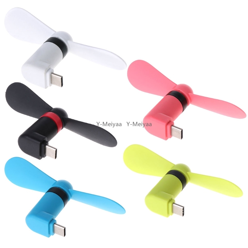 Mini ventilatore portatile micro usb 5v 1w ventole usb per telefoni cellulari tester per ventole usb-c per telefoni cellulari tipo c